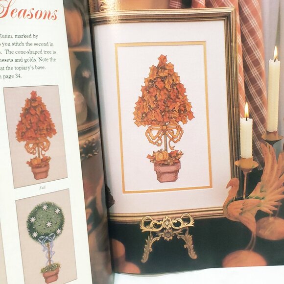 Just CrossStitch Magazine October 1996 Autumn Animals Landscapes Sampler Rooster - Picture 5 of 5